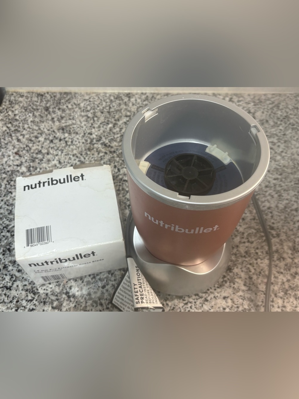 NutriBullet Pro 900W Rose Gold + BRAND NEW Blade